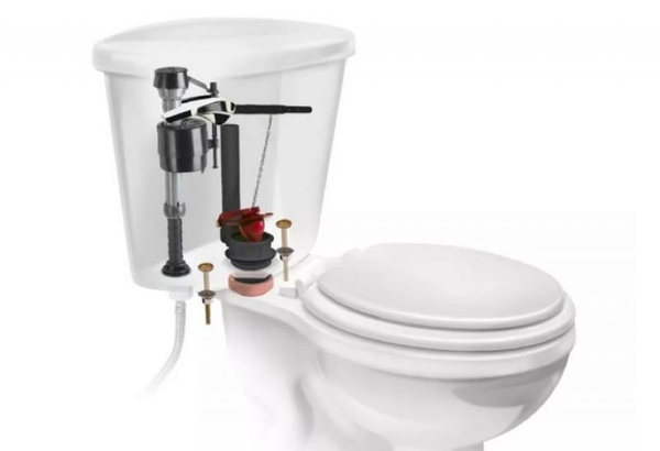 van xả bồn cầu bị rỉ nước